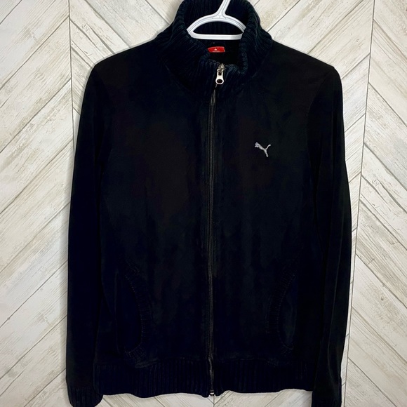 Puma faux suede quilted full zip jacket - Picture 2 of 9